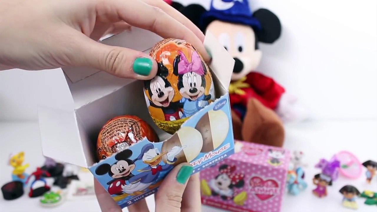 Minnie Mouse Huevos Sorpresa Mickey Mouse Surprise Eggs Disney Überraschung Eier Spielzeug Toys