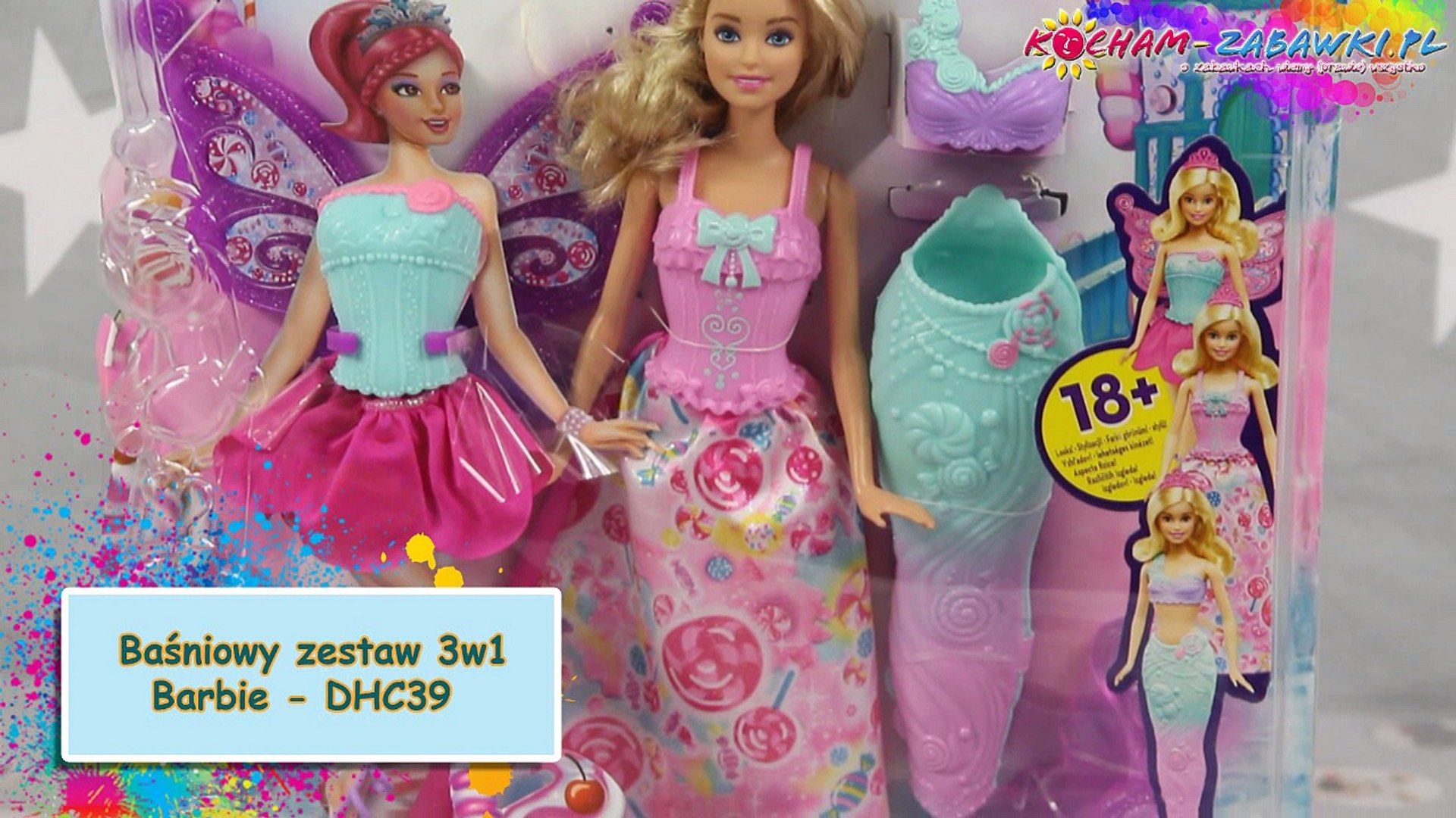 Barbie Fairytale Dress Up Barbie Doll / Barbie Baśniowy Zestaw 3w1 - DHC39  - Recenzja - video Dailymotion