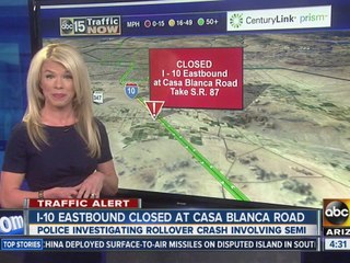 Eastbound Interstate 10 closed south of Sun Lakes