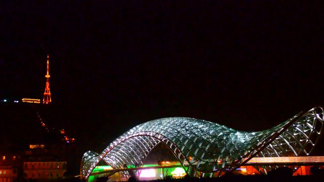 TBILISI RIKE PARK AND BRIDGE OF PEACE - ТБИЛИСИ ПАРК РИКЕ И МОСТ МИРА