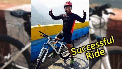 Umesh Kamat Completes Successful Cycle Ride