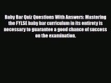 Download Baby Bar Quiz Questions With Answers: Mastering the FYLSE baby bar curriculum in its