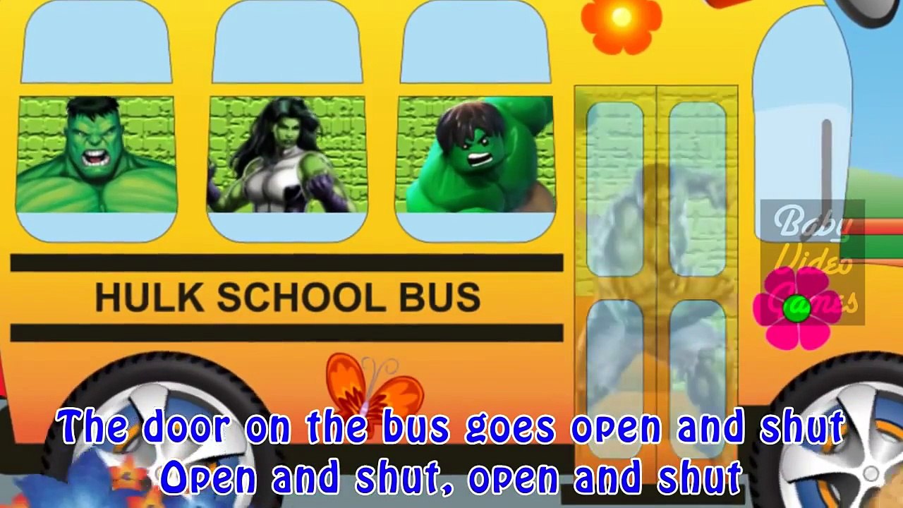 Wheels on the Bus Nursery Rhymes Hulk Super Hero Nursery Rhyme585