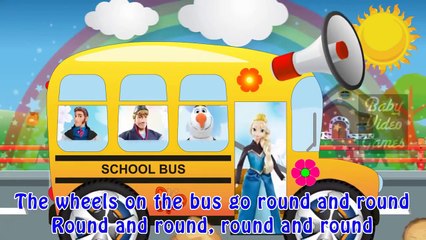 #VD015A857Wheels On The Bus Frozen ANNA Rhymes For Children Frozen ANNA Songs Wheel On The Bus
