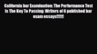 Download California bar Examination: The Performance Test Is The Key To Passing: Writers of