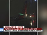 Planes collide at Detroit Metro Airport