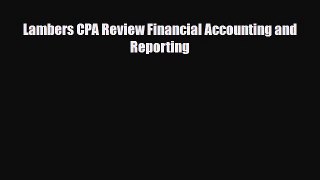 PDF Lambers CPA Review Financial Accounting and Reporting PDF Book Free