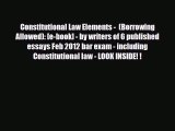 PDF Constitutional Law Elements -  (Borrowing Allowed): [e-book] - by writers of 6 published