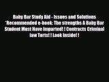 Download Baby Bar Study Aid - Issues and Solutions *Recommended e-book: The strengths A Baby