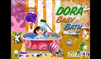 мультик cartoons игра обзор Dora Games Dora Baby Bath gameplay for little kids