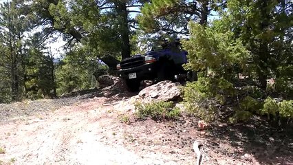 Lifted Dodge Durango off road
