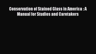 Read Conservation of Stained Glass in America : A Manual for Studios and Caretakers Ebook Free