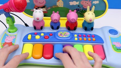 Peppa Pig Keyboard Piano with Microphone with Peppas Friends Organo con Micrófono de Pepp