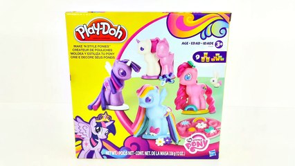 NEW PLAY DOH Make N Style My Little Pony Playdough Pinkie Pie Rainbow Dash Rarity Ponies