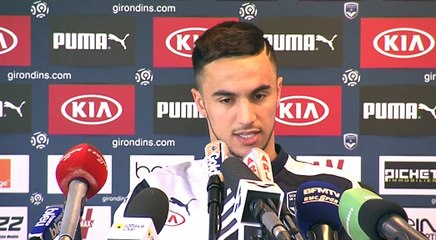 Conférence - Adam Ounas avant Bordeaux-Nice