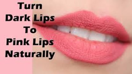 how to Get Natural Pink Lips Home Remedy