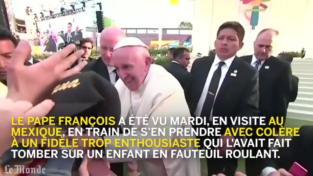Colère du pape lors d'un bain de foule au Mexique