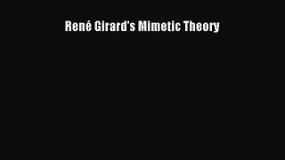 [PDF] René Girard's Mimetic Theory Download Online