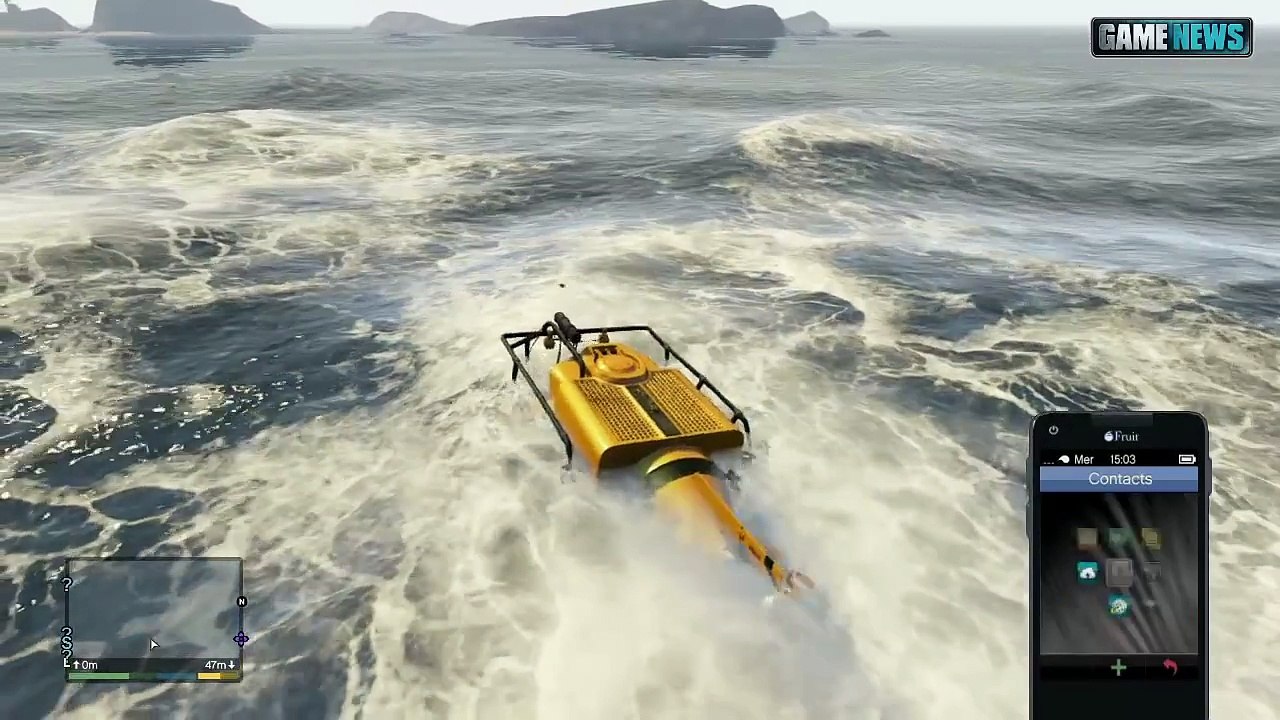 GTA 5 Easter Egg _ Underwater Crashed UFO ! (720p)
