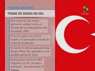Turquía declara toque de queda en la localidad de Idil