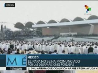 Pide el Papa los jóvenes mexicanos que se alejen del narcotráfico