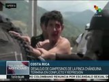 Costa Rica: policía reprime protesta de campesinos por desalojo