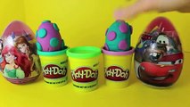 Kinder Surprise Eggs Disney Princess Cars 2 Surprise Egg  Play Doh