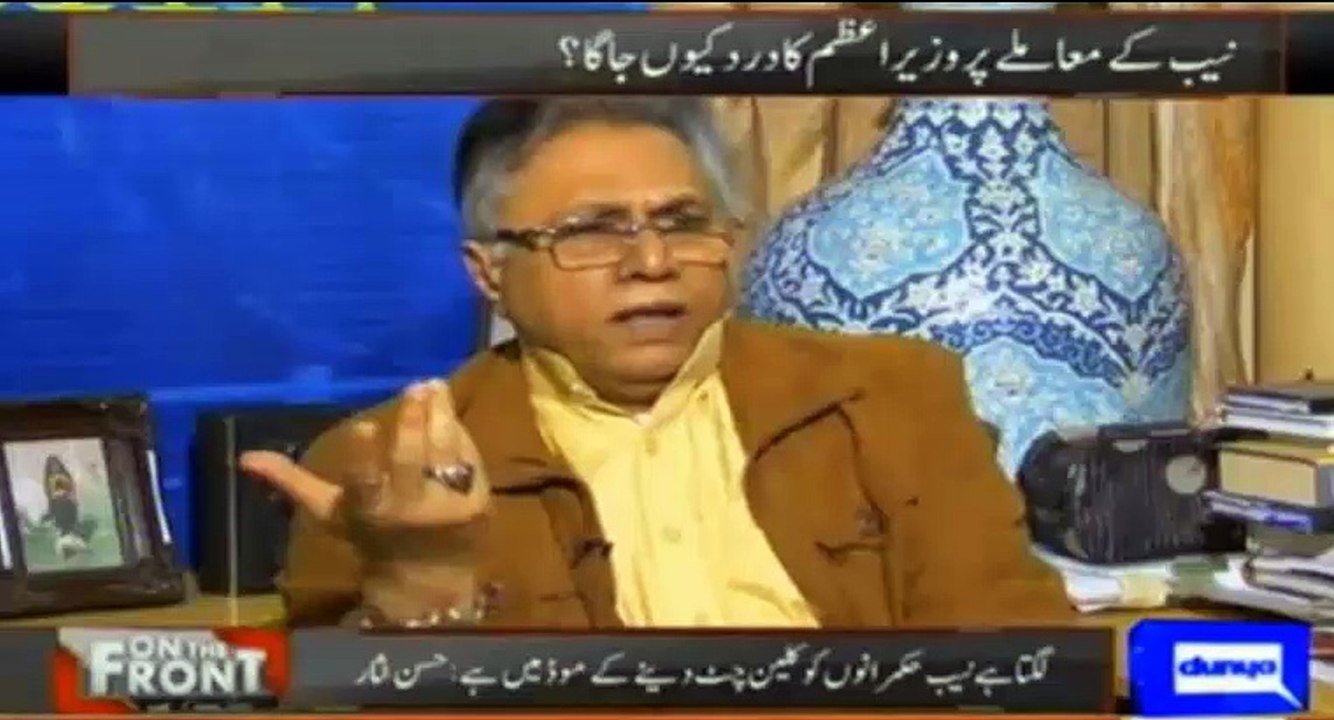Hassan Nisar takes class of Kamran Shahid for calling Nawaz Shareef man of crises