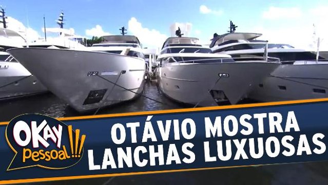 Otávio Mesquita mostra toda a luxuosidade das lanchas de Miami