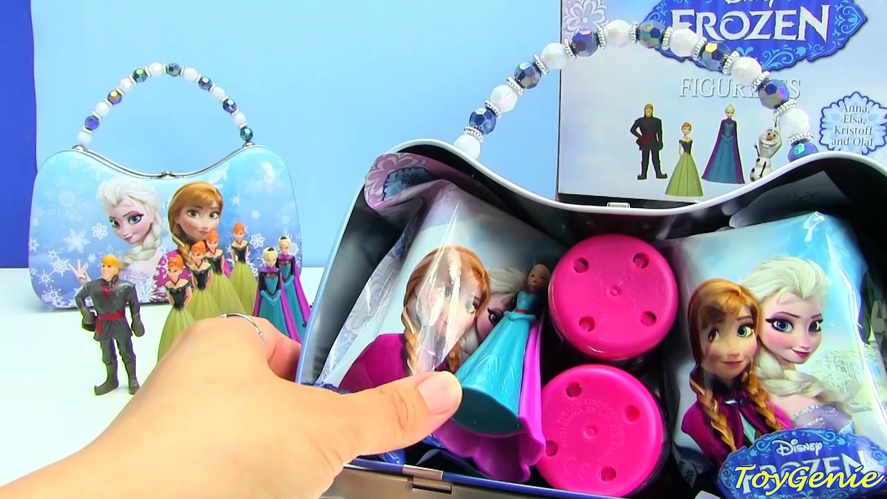 Frozen Figurine Blind Bags with Elsa and Anna Tin Purse