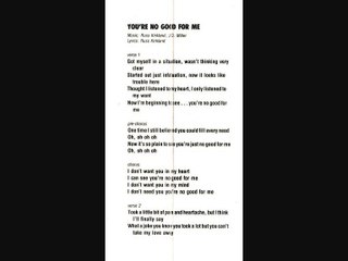 Arsenal - You're No Good For Me (Lyrics)