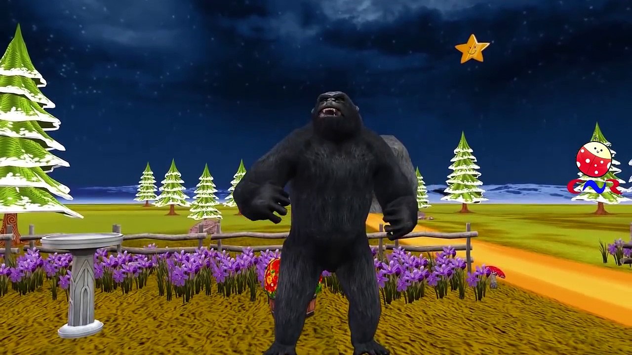 Twinkle Twinkle Little Star King Kong Cartoons | Twinkle Twinkle Little Star Nursery Rhyme