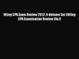 [PDF] Wiley CPA Exam Review 2012 4-Volume Set (Wiley CPA Examination Review (4v.)) [Read] Full