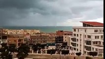 une tornade sur mer à mostaganem Algerie