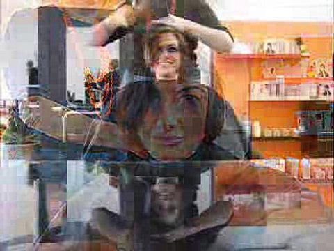 getting my hair all chopped off