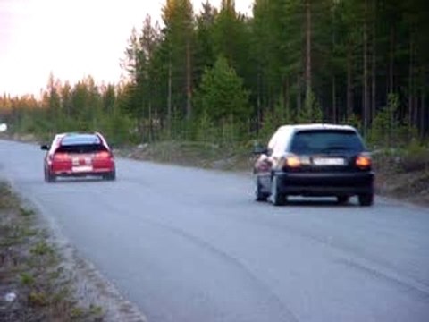 golf vr6 VS civic crx turbo