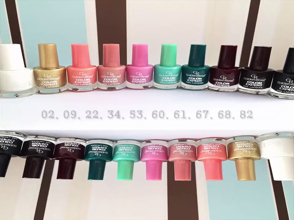 Обзор лаков GOLDEN ROSE COLOR EXPERT & 10 оттенков GOLDEN ROSE - Tasha Beauty