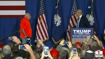 Donald Trump Calls Men Who Handled Protester To The Stage in SC (2-16-16)
