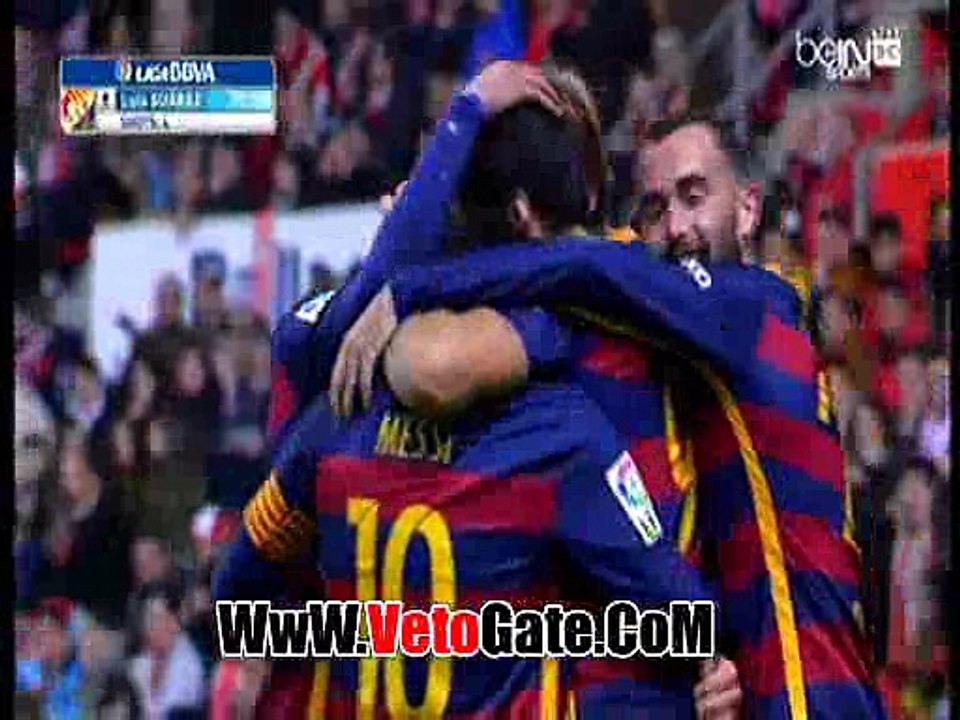 "سواريز"يتقدم بالهدف الثالث لبرشلونة فى سبورتنج خيخون