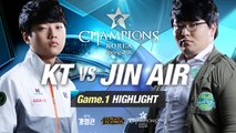 [H/L 2016.02.17] KT vs JIN AIR Game 1 - RO1 l 롯데 꼬깔콘 LoL Champions Korea Spring 2016