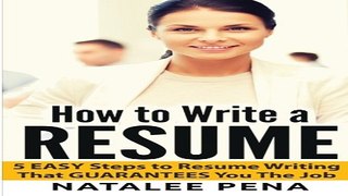 Resume  How to Write a RESUME   5 EASY Steps to Resume Writing That SELLS  Resume  Resume Writing