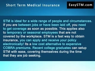 Short Term Medical Insurance Introductio
