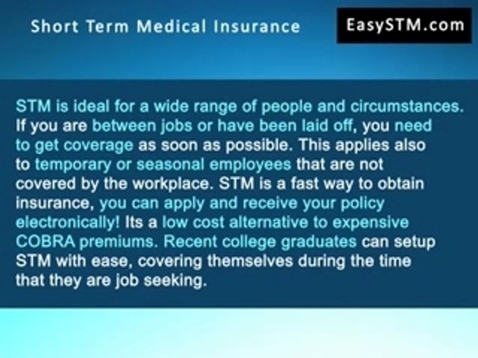 Short Term Medical Insurance Introductio