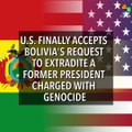 US Finally Accepts Bolivia's Request to Extradite Gonzalo Sanchez de Lozada