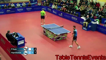 Video herunterladen: Tiago Apolonia Vs Ruwen Filus Match 3 [German League 20122013]