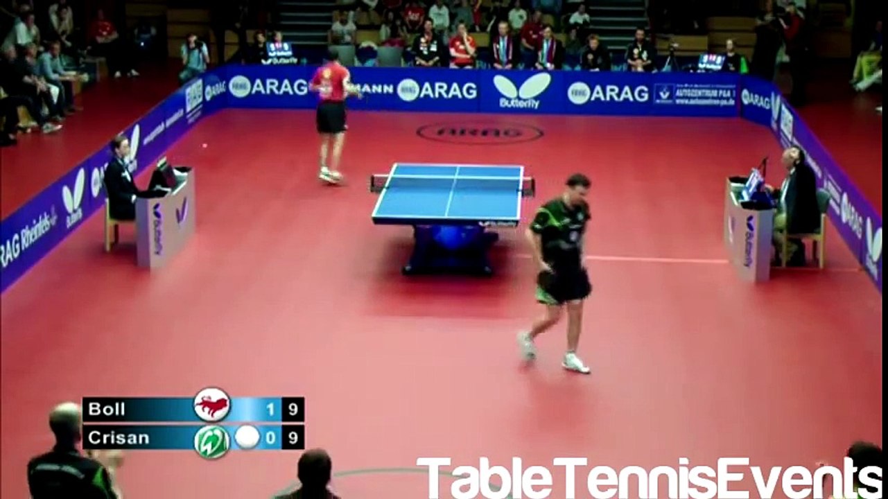 Timo Boll Vs Adrian Crisan 12 Final Play off [German League 20122013]