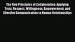 PDF The Five Principles of Collaboration: Applying Trust Respect Willingness Empowerment and
