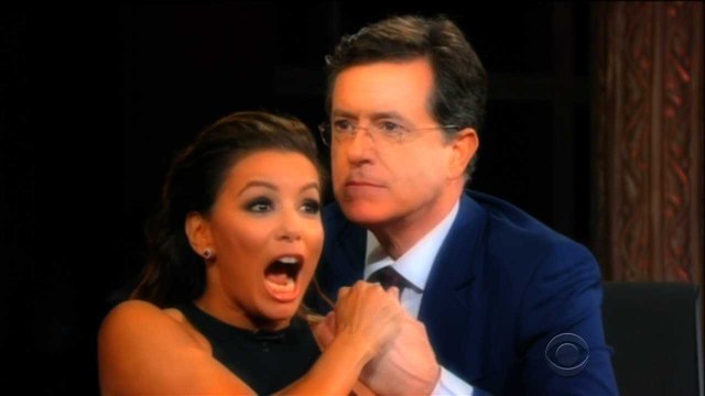Eva Longoria Heats Up The Late Show