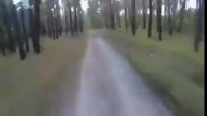 I would crap myself. Bear chases man on Bicycle
