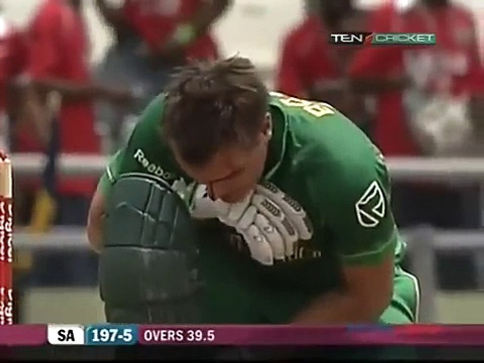 Cricket can be a dangerous sport Perfume Ball West Indies v South Africa 3rd ODI at Roseau 2010